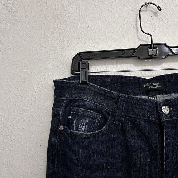 Judy Blue Women’s Basic Babe Roll Cuffed Skinny Jeans Size 15/ 32 JB82340dk - Picture 4 of 12